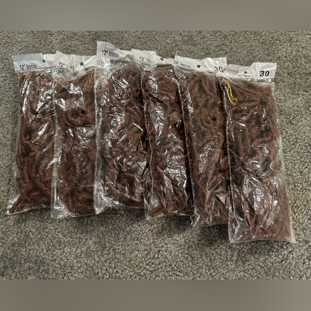 6 pack butterflyloc 12 inch crochet hair
